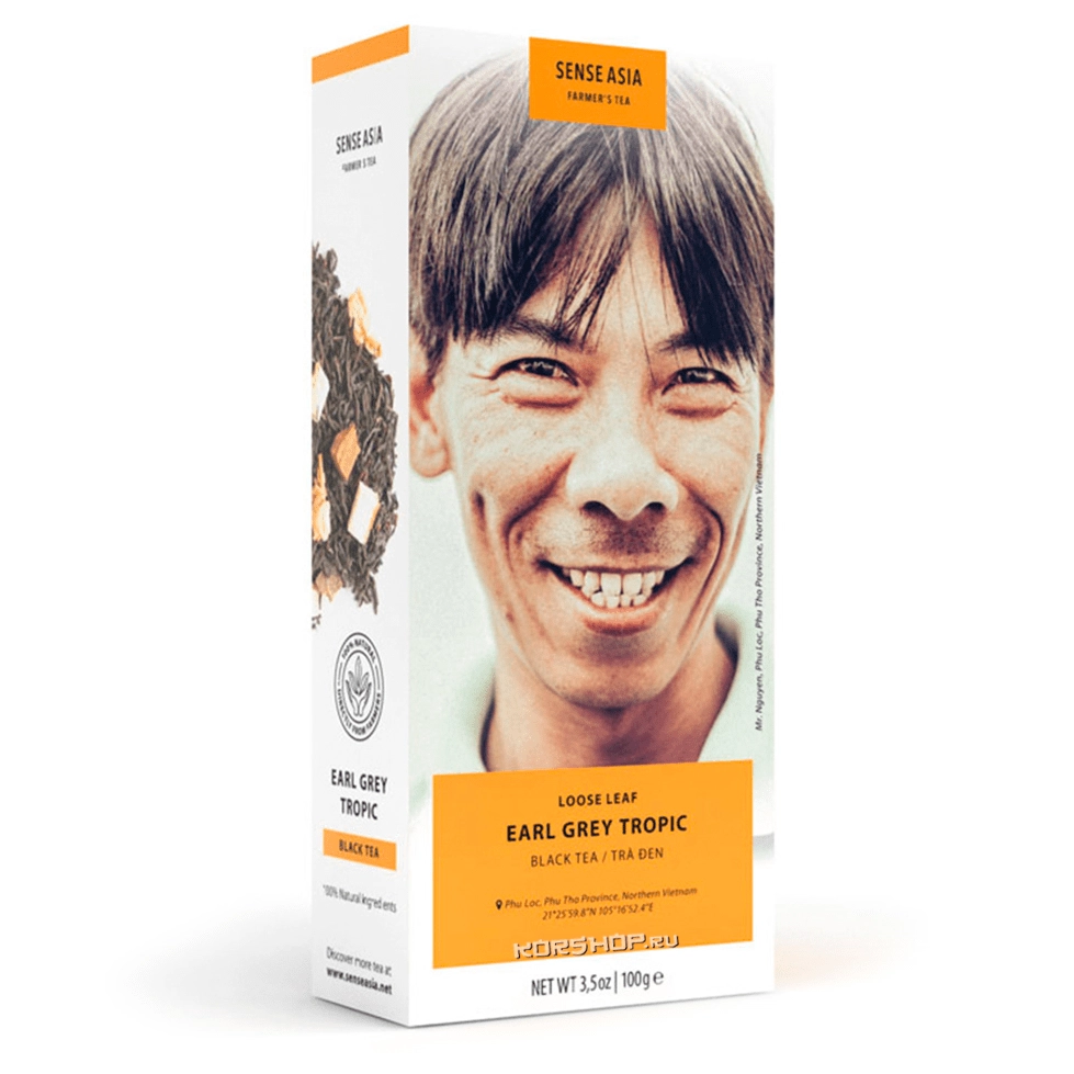 Черный чай Эрл Грей Тропик Farmer's Tea Sense Asia, Вьетнам,100 г Черный чай Эрл Грей Тропик Farmer's Tea Sense Asia, Вьетнам,100 г