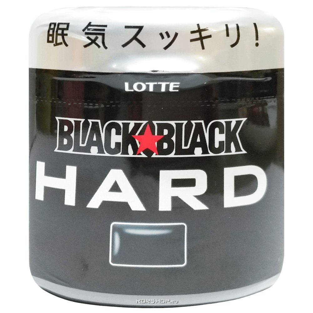 Жевательная резинка Бодрящая свежесть Black Black Lotte, Япония, 51 г