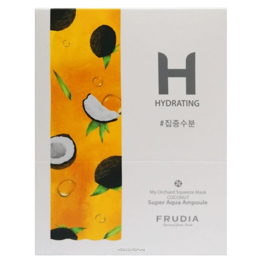 Увлажняющая маска для лица с кокосом Frudia, Корея, 10 шт*20 мл