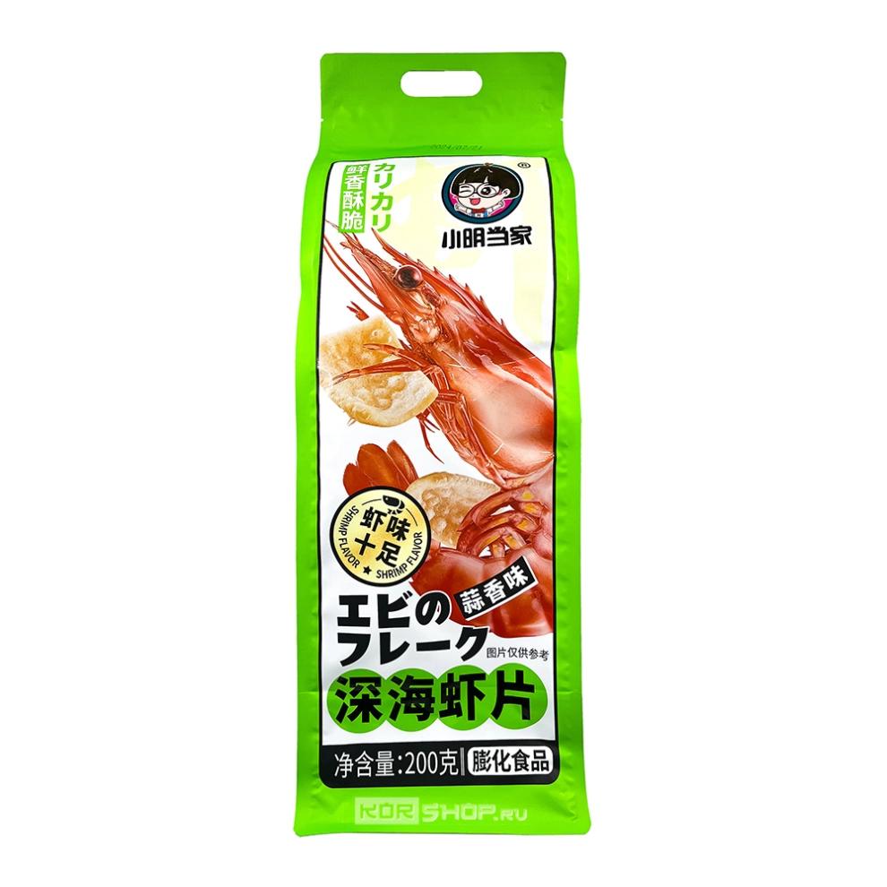 Чипсы со вкусом креветки с чесноком Dangjia, Китай, 200 г