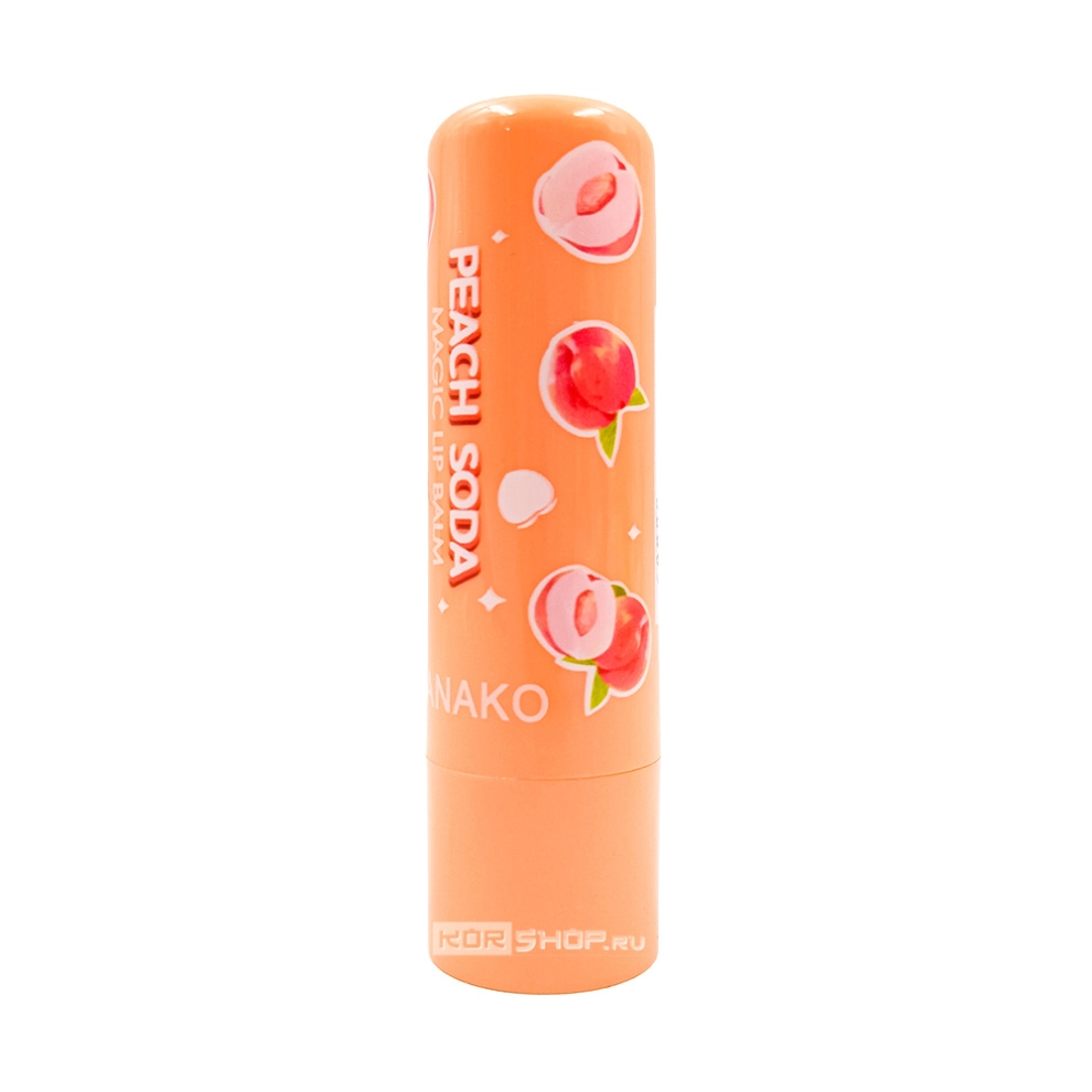 Бальзам для губ с персиком Peach Soda Magic Lip Balm Tanako, Таиланд, 20 г Бальзам для губ с персиком Peach Soda Magic Lip Balm Tanako, Таиланд, 20 г