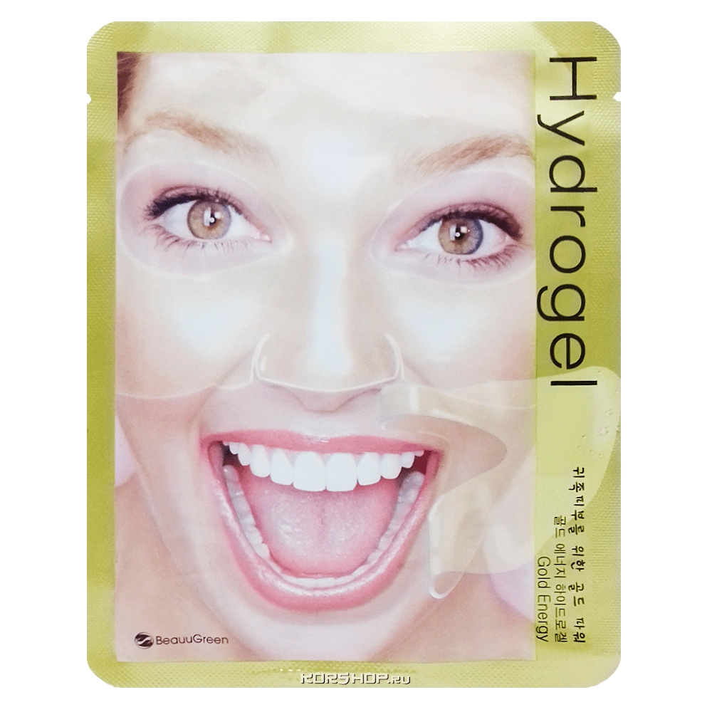 Гидрогелевая маска с коллоидным золотом Beauugreen, Корея, 28 г Гидрогелевая маска с коллоидным золотом Beauugreen, Корея, 28 г