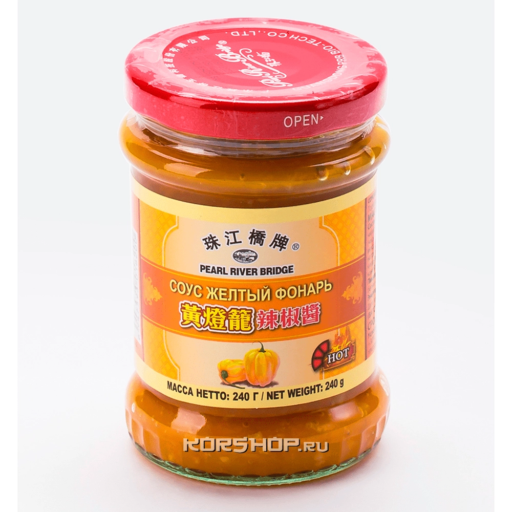Соус из хайнаньского перца чили лантерн (желтый фонарь) Pearl River Bridge, Китай, 240 г Соус из хайнаньского перца чили лантерн (желтый фонарь) Pearl River Bridge, Китай, 240 г