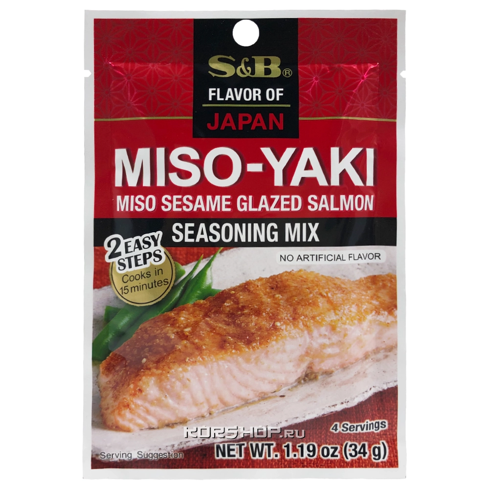 Кунжутная приправа для рыбы Мисо-Яки Miso-Yaki S and B S&B, Япония, 34 г Кунжутная приправа для рыбы Мисо-Яки Miso-Yaki S and B S&B, Япония, 34 г