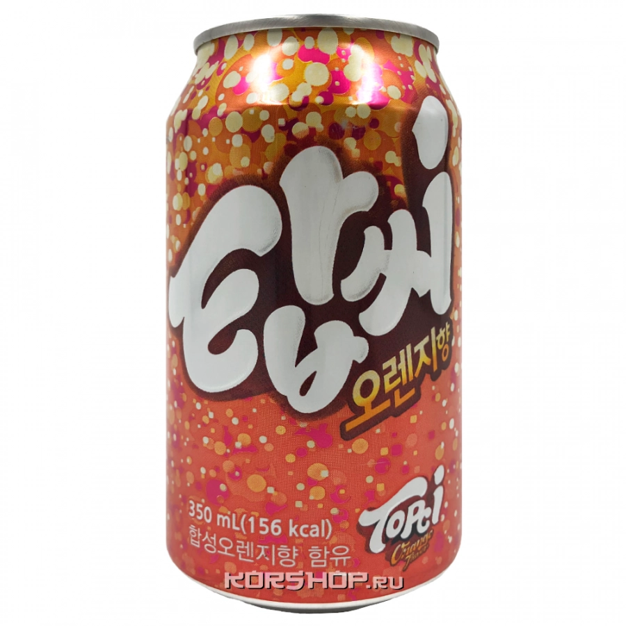 Газированный б/а напиток Апельсин Orange Topci Ilhwa, Корея, 350 мл