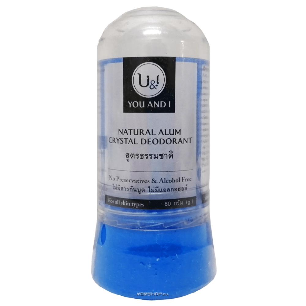 Дезодорант кристалл оригинальный You and I, Таиланд, 80 г Дезодорант кристалл оригинальный You and I, Таиланд, 80 г