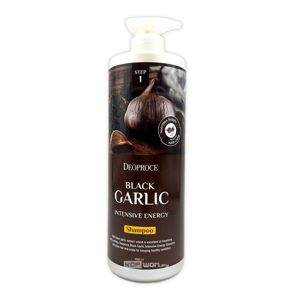 Шампунь от выпадения волос с экстрактом черного чеснока Black Garlic Shampoo Deoproce, Корея, 1000 мл