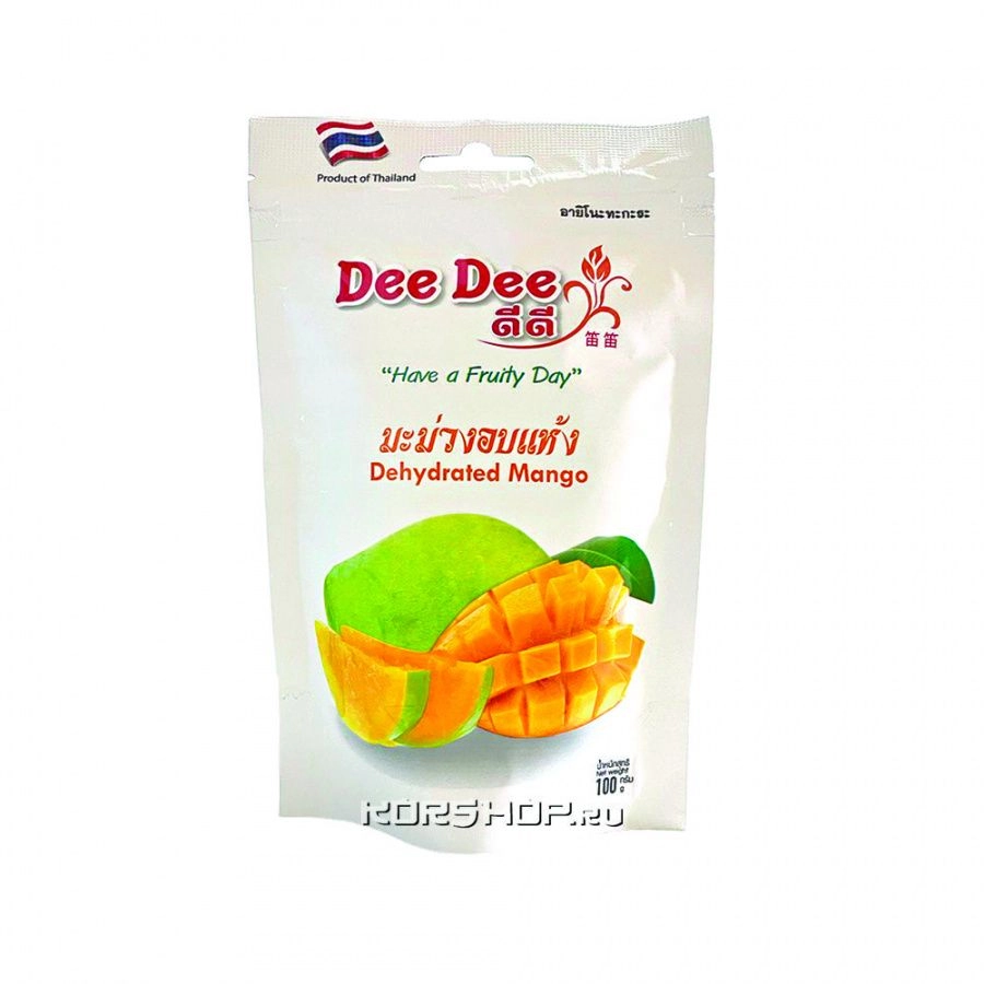 Сушеное манго (дегидрированное) Dee Dee, Таиланд 100 г.