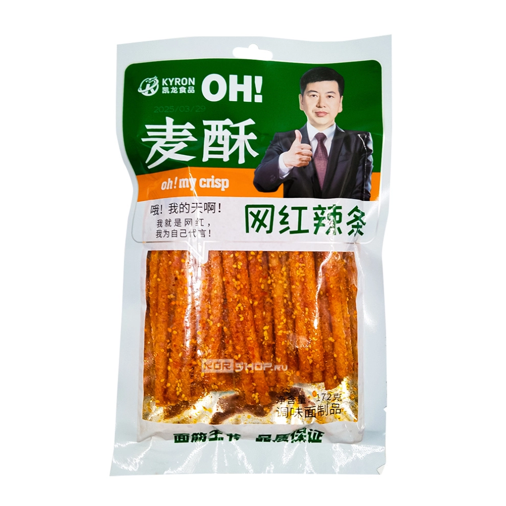 Пряные снеки латяо Maisu Mianjinwangye Kyron, Китай, 172 г