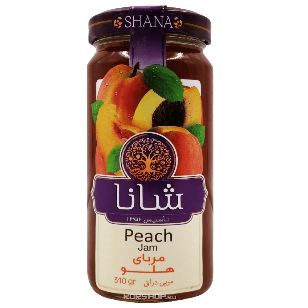 Персиковый джем Shana, Иран, 310 г Персиковый джем Shana, Иран, 310 г