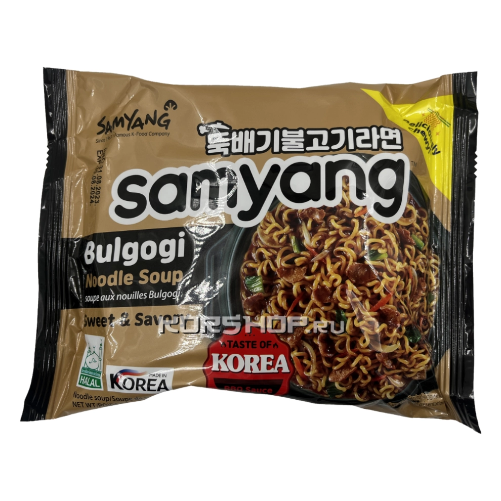 Лапша б/п рамен со вкусом говядины в соусе Бульгоги Samyang, Корея, 140 г Лапша б/п рамен со вкусом говядины в соусе Бульгоги Samyang, Корея, 140 г