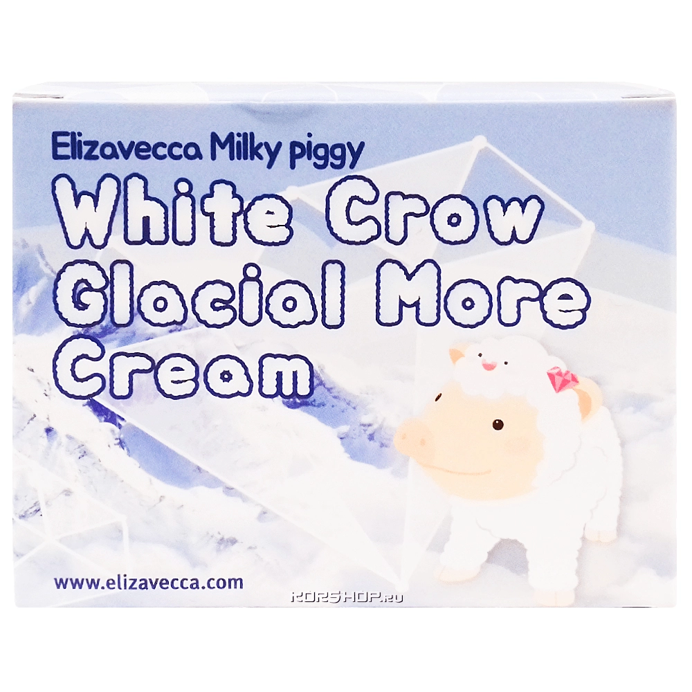 Крем для лица Milky Piggy White Crow Glacial More Cream Elizavecca, Корея, 100 г
