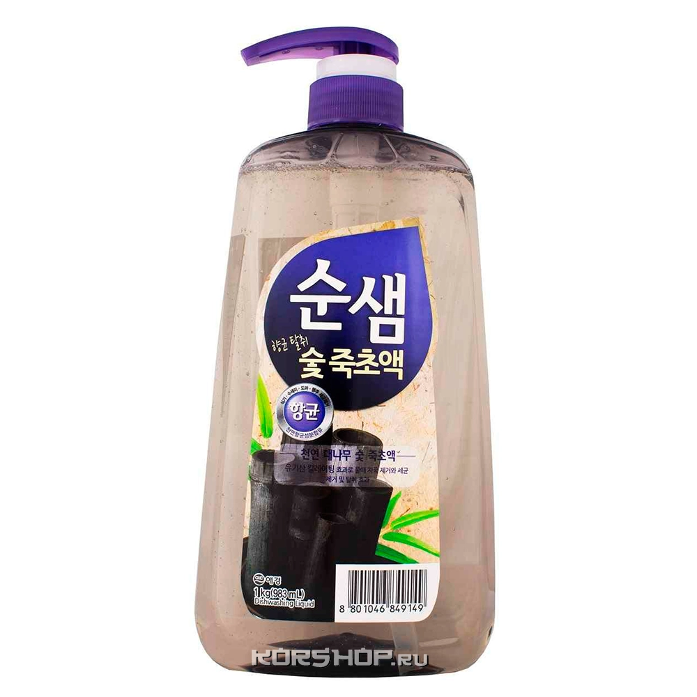 Средство для мытья посуды «Бамбуковый уголь» Soonsaem KeraSys, Корея, 1 кг