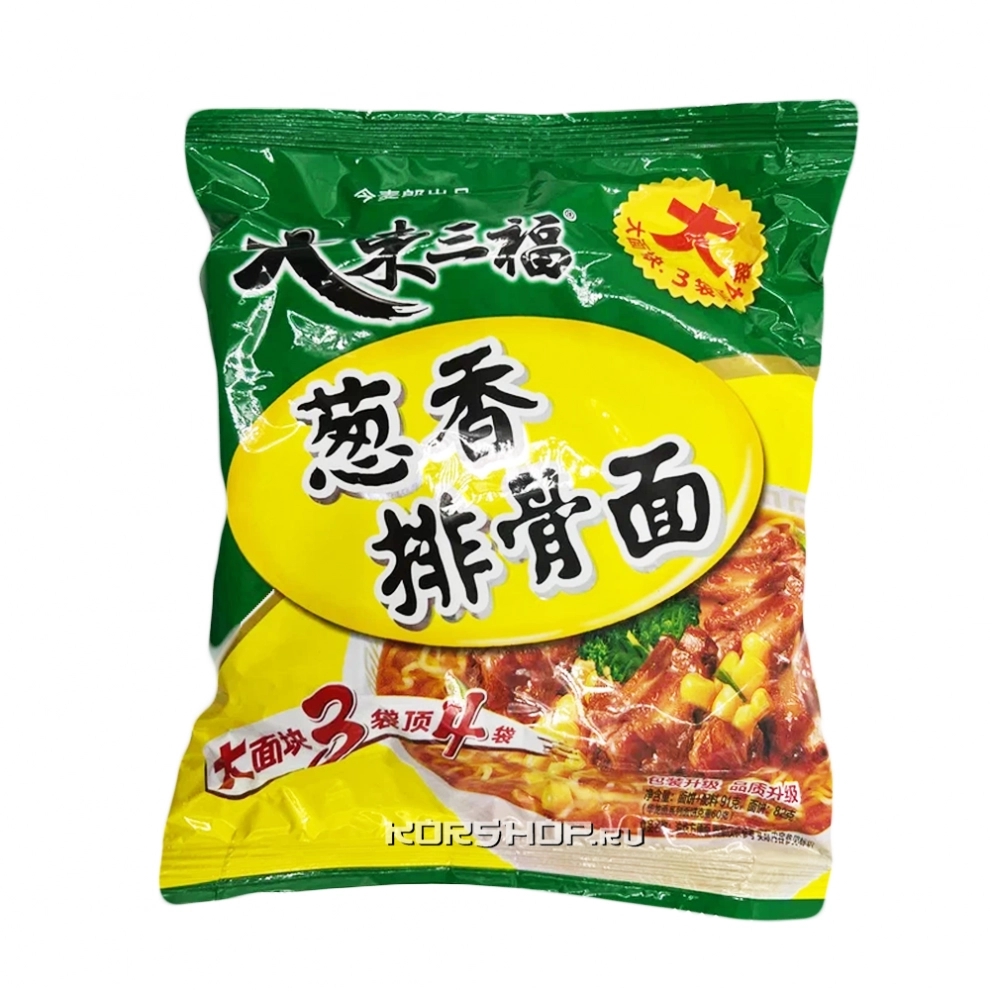 Лапша б/п со вкусом рёбер Jinmailang, Китай, 91 г...