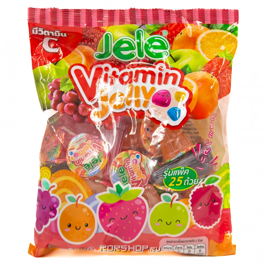Витаминное желе Микс Фруктов Jele, Таиланд, 500 г Витаминное желе Микс Фруктов Jele, Таиланд, 500 г