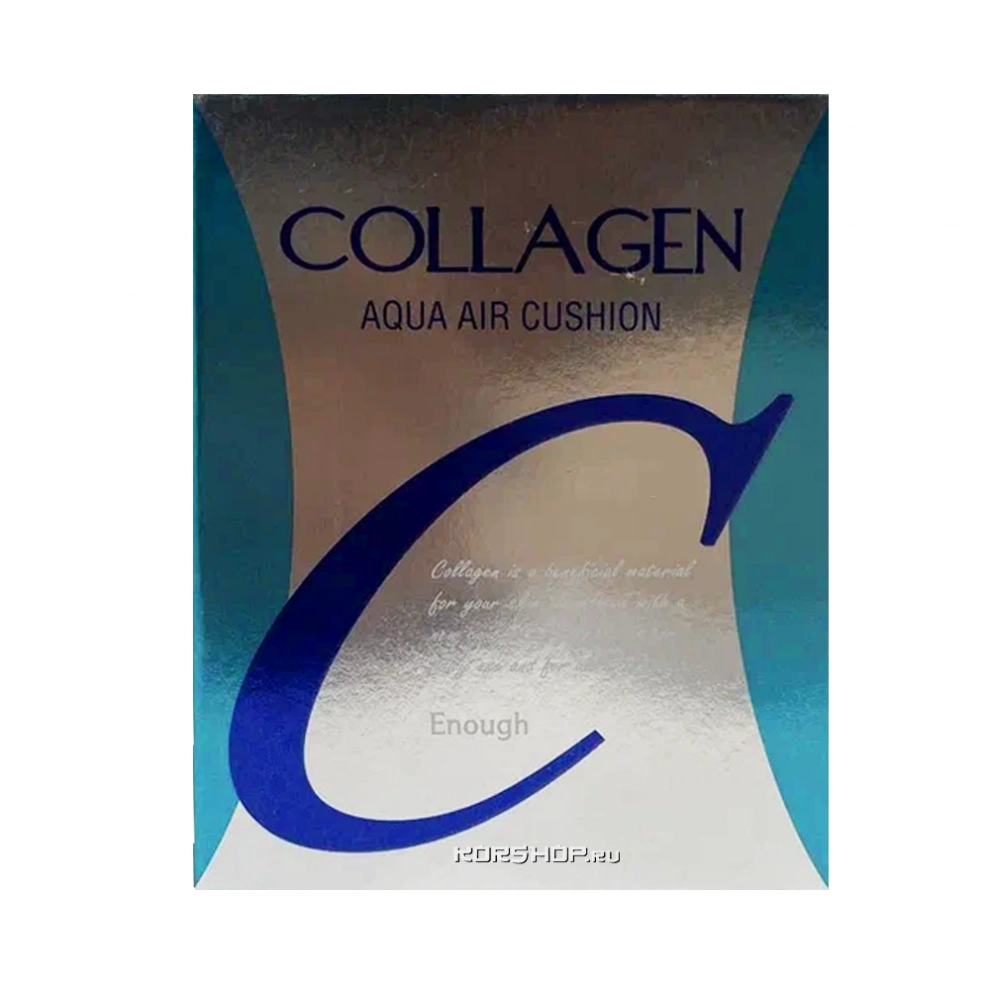 Увлажняющий кушон с коллагеном Collagen Aqua Air Cushion Enough тон №13, Корея, 15 г Увлажняющий кушон с коллагеном Collagen Aqua Air Cushion Enough тон №13, Корея, 15 г