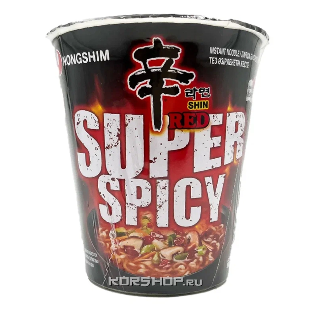 Лапша б/п острая Red Super Spicy Nongshim, Корея, 68 г Лапша б/п острая Red Super Spicy Nongshim, Корея, 68 г