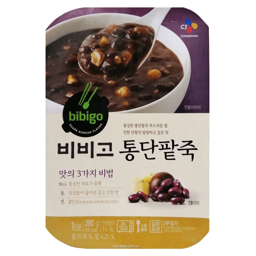 Каша из сладкой фасоли с каштанами Пхатчук Bibigo CJ, Корея 280 г Каша из сладкой фасоли с каштанами Пхатчук Bibigo CJ, Корея 280 г