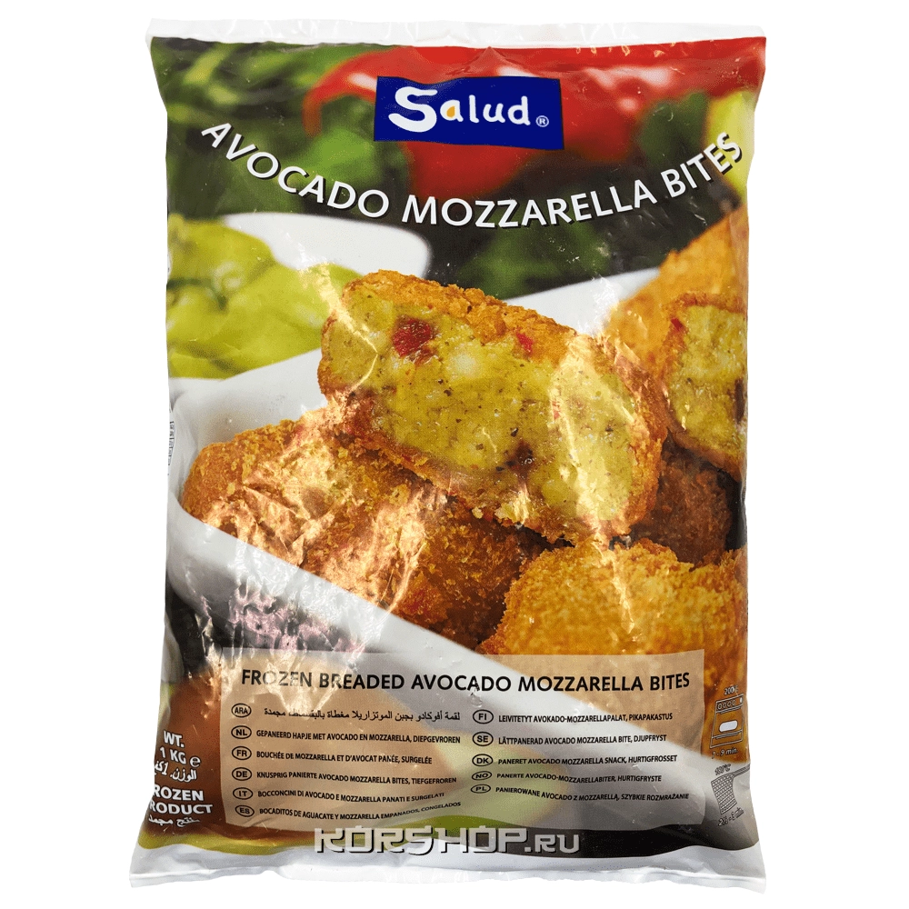 Байтсы с авокадо и моцареллой Salud, Нидерланды, 1 кг