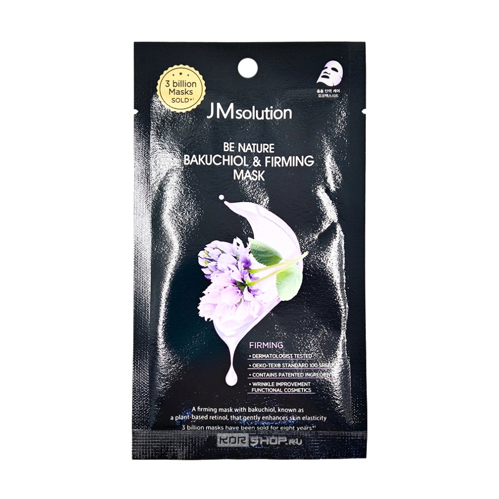 Антивозрастная укрепляющая тканевая маска с бакучиолом Be Nature Bakuchiol & Firming Mask JMsolution, Корея, 24 мл Антивозрастная укрепляющая тканевая маска с бакучиолом Be Nature Bakuchiol & Firming Mask JMsolution, Корея, 24 мл