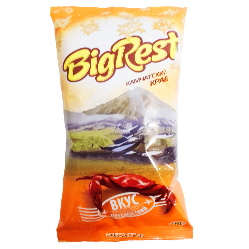 Чипсы со вкусом камчатского краба BigRest, 40 г