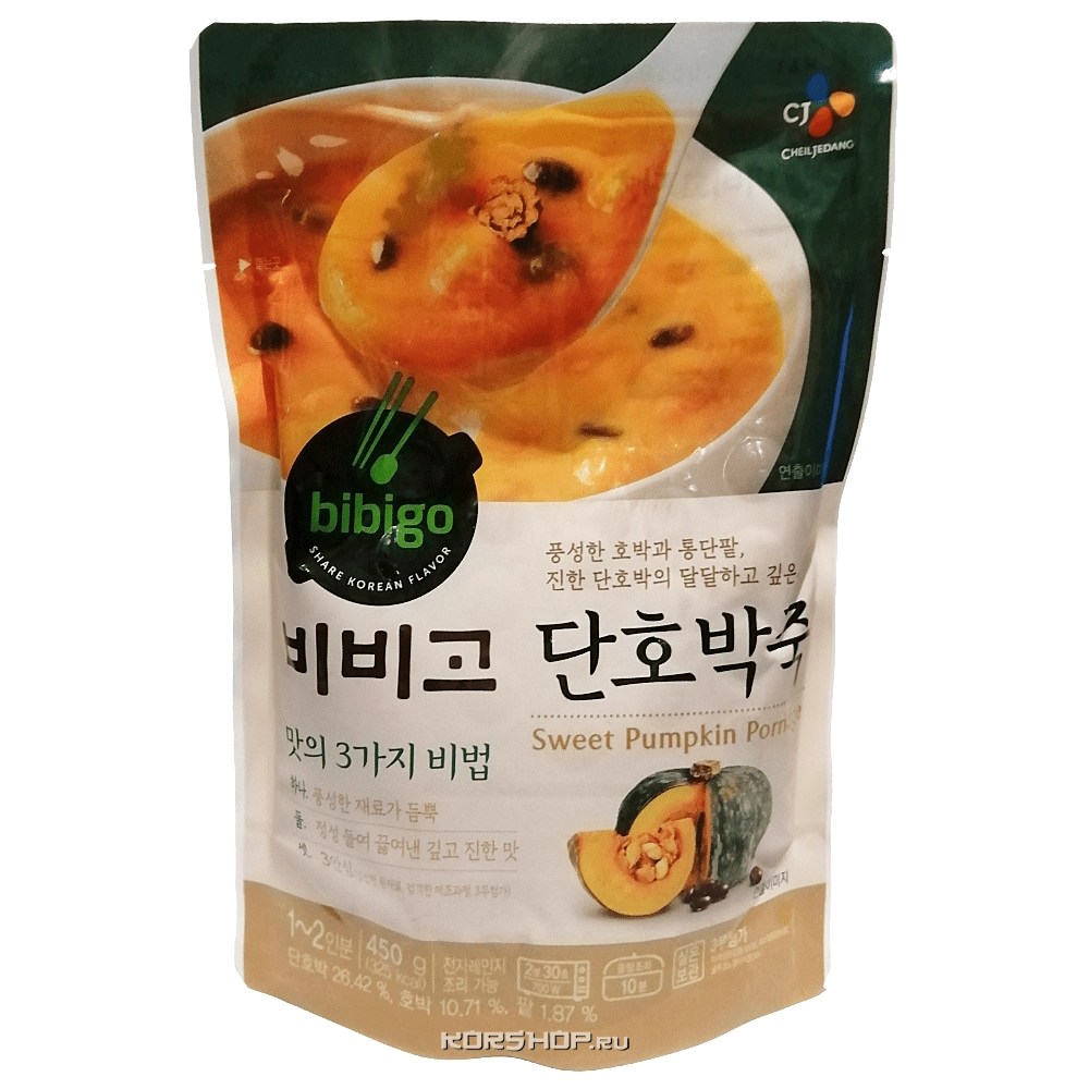 Каша из сладкой тыквы CJ Bibigo, Корея 450 г Каша из сладкой тыквы CJ Bibigo, Корея 450 г