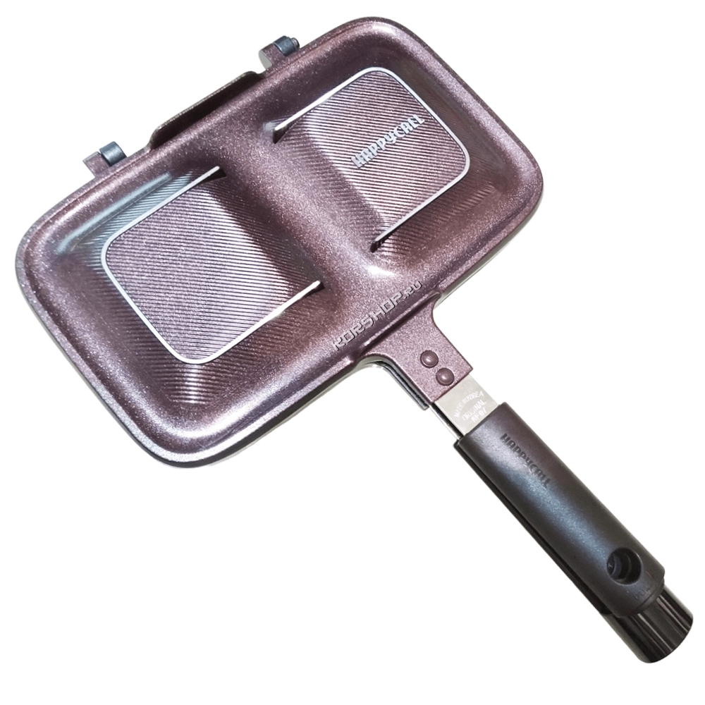 Двойная сковорода Plasma Titanium Hot Pocket Pan HappyCall 3002-3075 26,6*37 см, Корея Двойная сковорода Plasma Titanium Hot Pocket Pan HappyCall 3002-3075 26,6*37 см, Корея