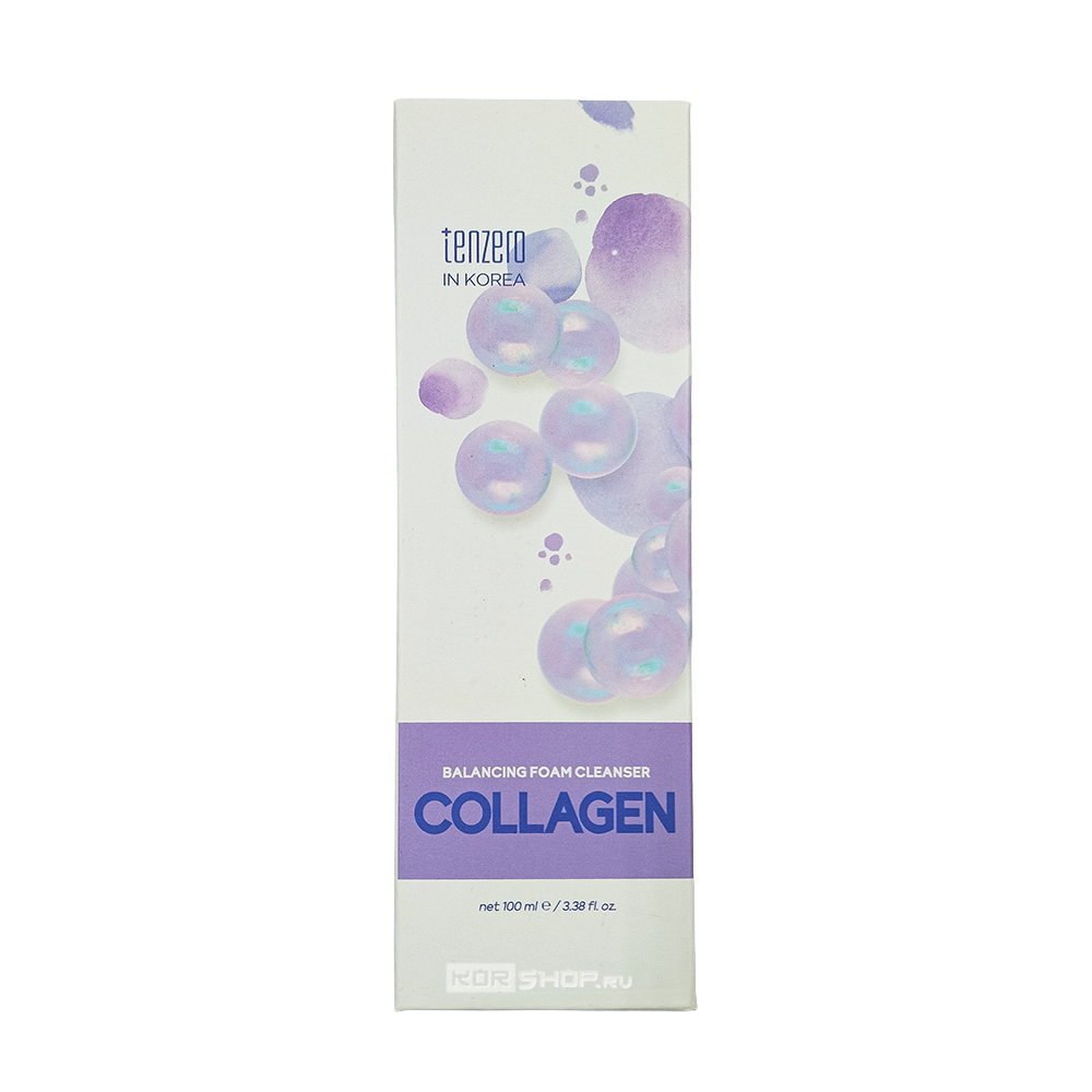 Очищающая пенка для лица с коллагеном Balancing Foam Cleanser Collagen Tenzero, Корея, 100 мл