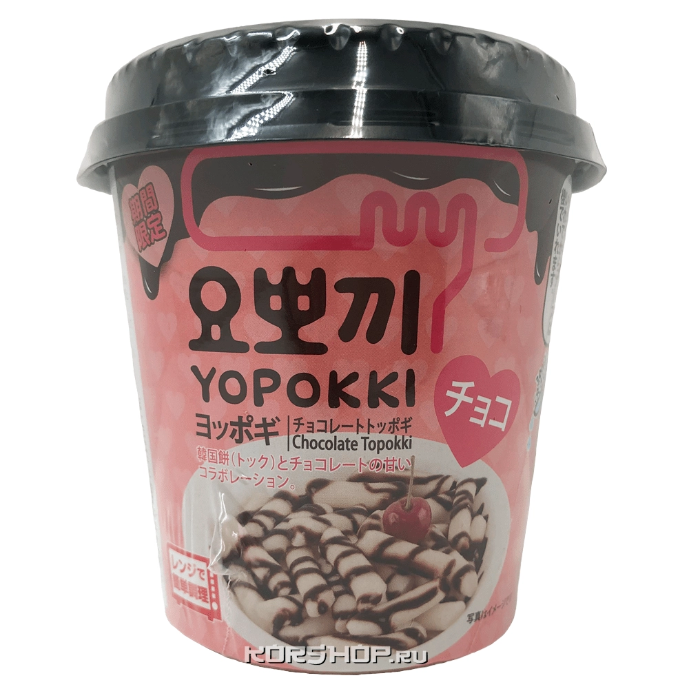 Рисовые клецки в шоколадном соусе Yopokki, Корея, 120 г Рисовые клецки в шоколадном соусе Yopokki, Корея, 120 г