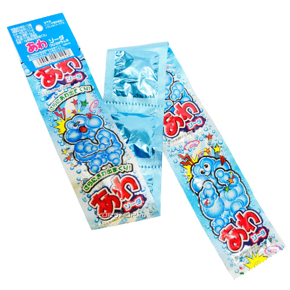 Конфеты со вкусом содовой Soda Bubble Candy в блистере (10 шт) Coris, Япония