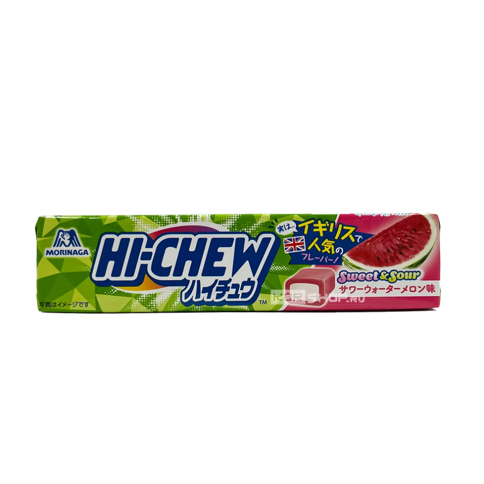 Жевательные конфеты со вкусом кисло-сладкого арбуза Hi-Chew Morinaga, Япония, 55,2 г Жевательные конфеты со вкусом кисло-сладкого арбуза Hi-Chew Morinaga, Япония, 55,2 г