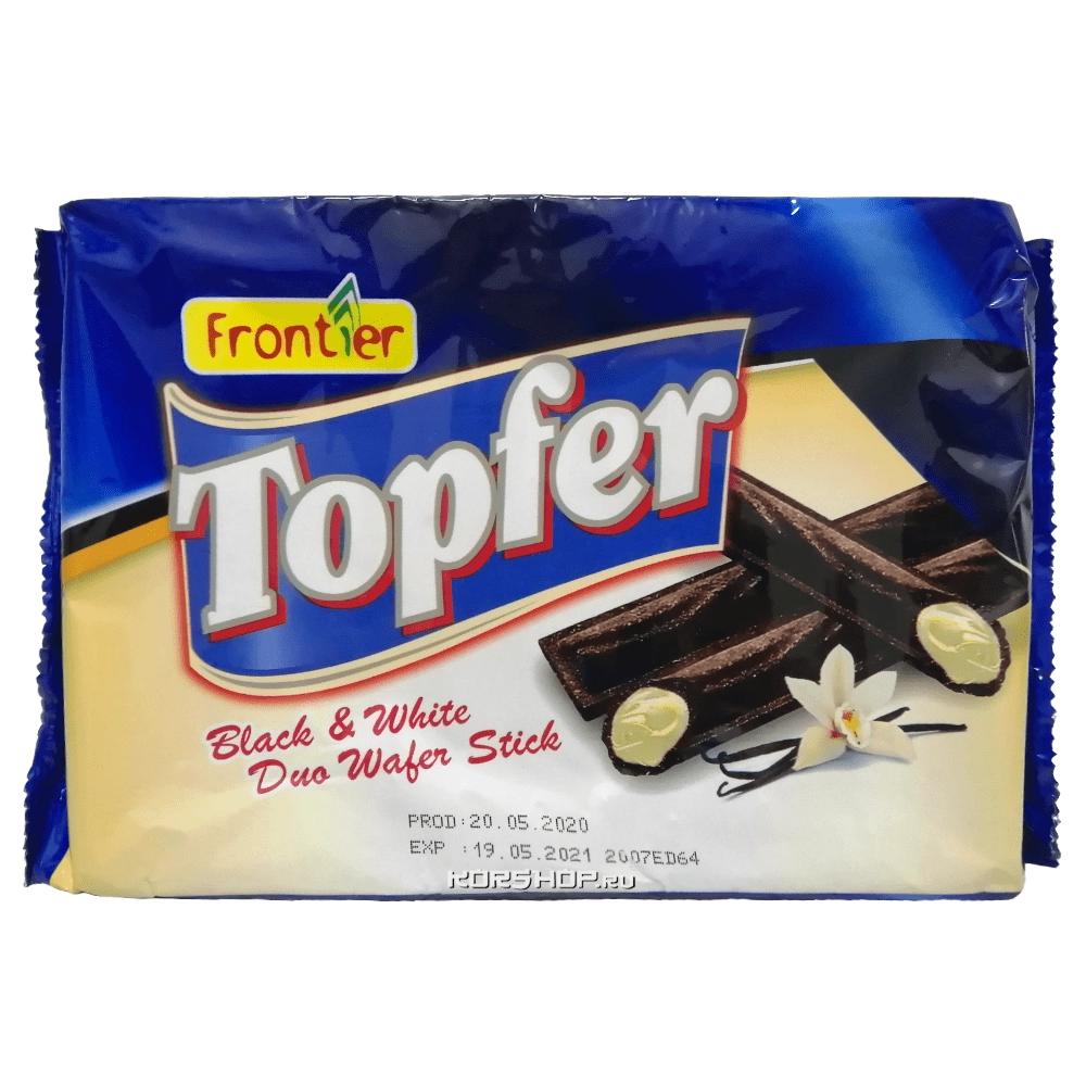 Вафельные трубочки с ванильной начинкой Topfer Frontier, Малайзия, 120 г Вафельные трубочки с ванильной начинкой Topfer Frontier, Малайзия, 120 г