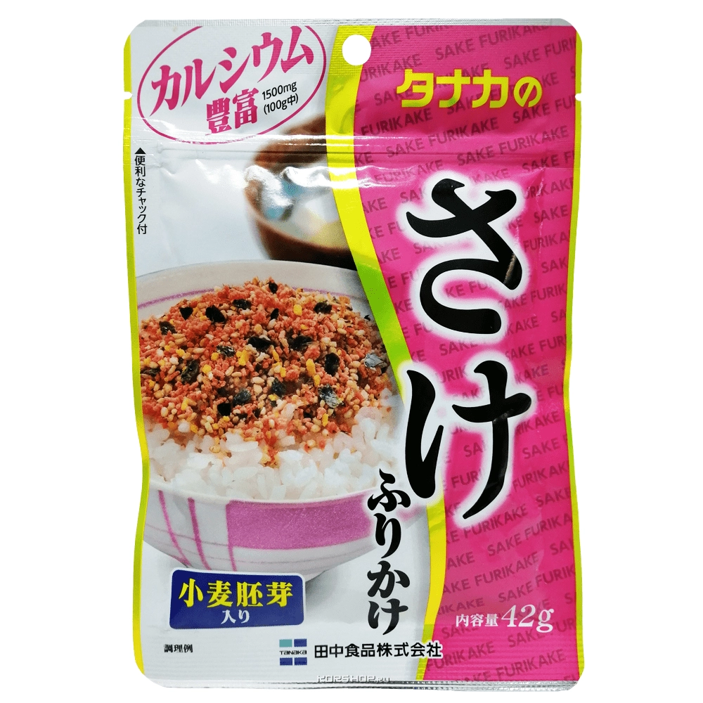 Приправа для готового риса со вкусом лосося Tanaka (фурикакэ), Япония, 42 г Приправа для готового риса со вкусом лосося Tanaka (фурикакэ), Япония, 42 г