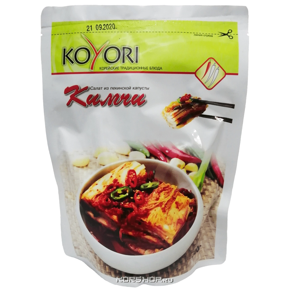 Салат из пекинской капусты слабоострый Кимчи Koyori, 500 г Салат из пекинской капусты слабоострый Кимчи Koyori, 500 г