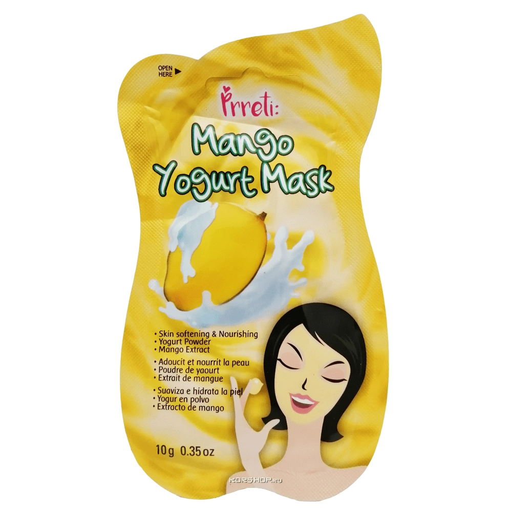 Йогуртовая маска для лица с экстрактом манго Prreti, Корея, 10 мл Йогуртовая маска для лица с экстрактом манго Prreti, Корея, 10 мл