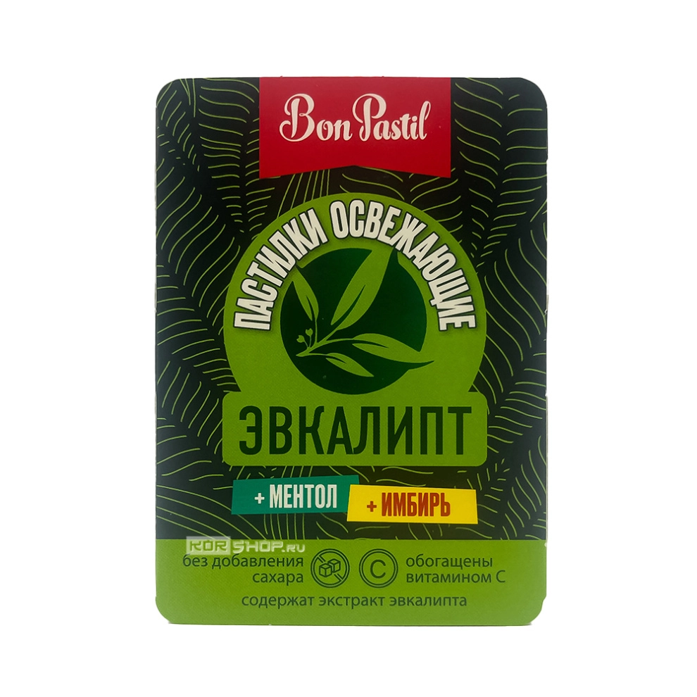 Освежающие пастилки с экстрактом эвкалипта Bon Pastil, 12 г Освежающие пастилки с экстрактом эвкалипта Bon Pastil, 12 г
