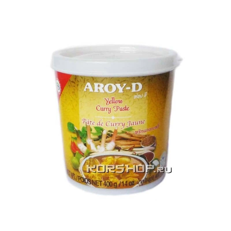 Желтая паста карри Aroy-D 400 г