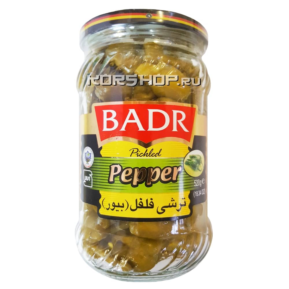 Маринованный зеленый перчик Bivar Badr, Иран, 520 г