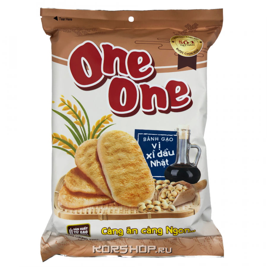 Рисовые крекеры с кукурузой One One, Вьетнам, 142 г.