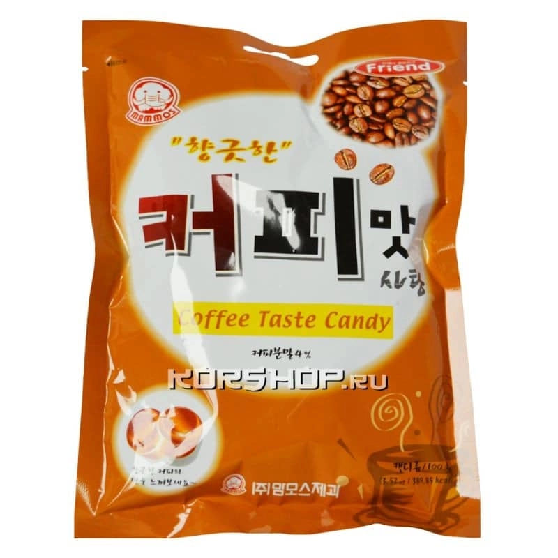 Карамель «Кофе» Mammos, Корея, 80 г