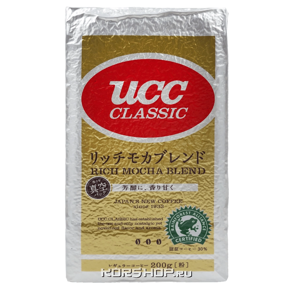 Натуральный жареный молотый кофе Мока UCC, Япония, 200 г Натуральный жареный молотый кофе Мока UCC, Япония, 200 г