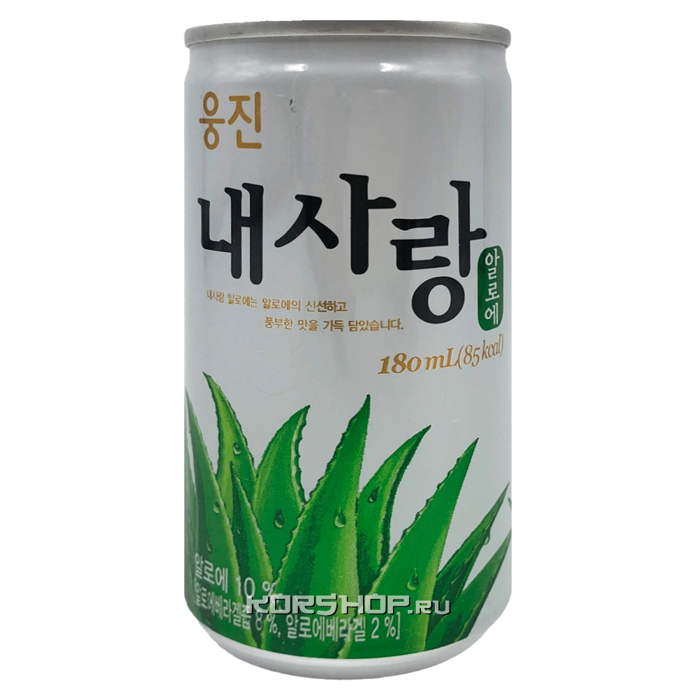 Фруктовый напиток Алоэ с добавлением мякоти и сахара My Love Woongjin, Корея, 180 мл