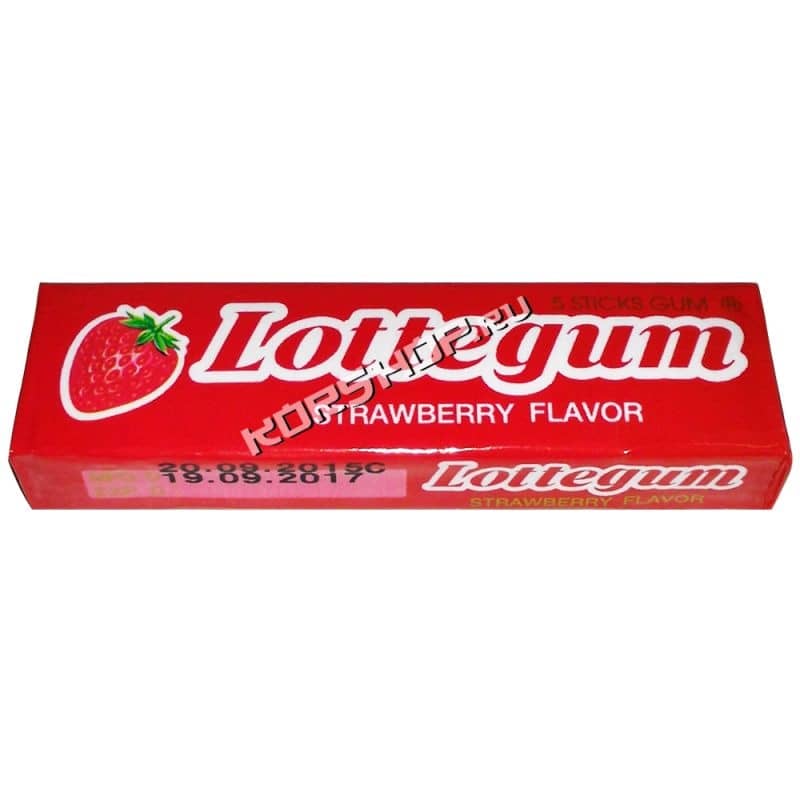 Жевательная резинка Lotte Gum Клубника, Корея, 12,5 г.