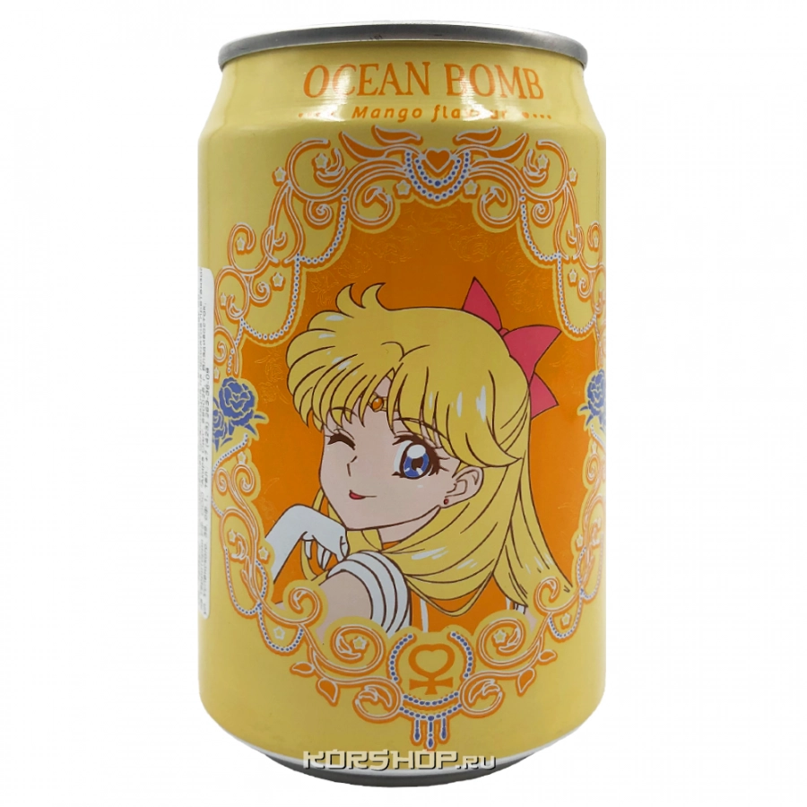 Лимонад со вкусом манго «Сейлор Мун» Ocean Bomb, Тайвань, 330 мл Лимонад со вкусом манго «Сейлор Мун» Ocean Bomb, Тайвань, 330 мл