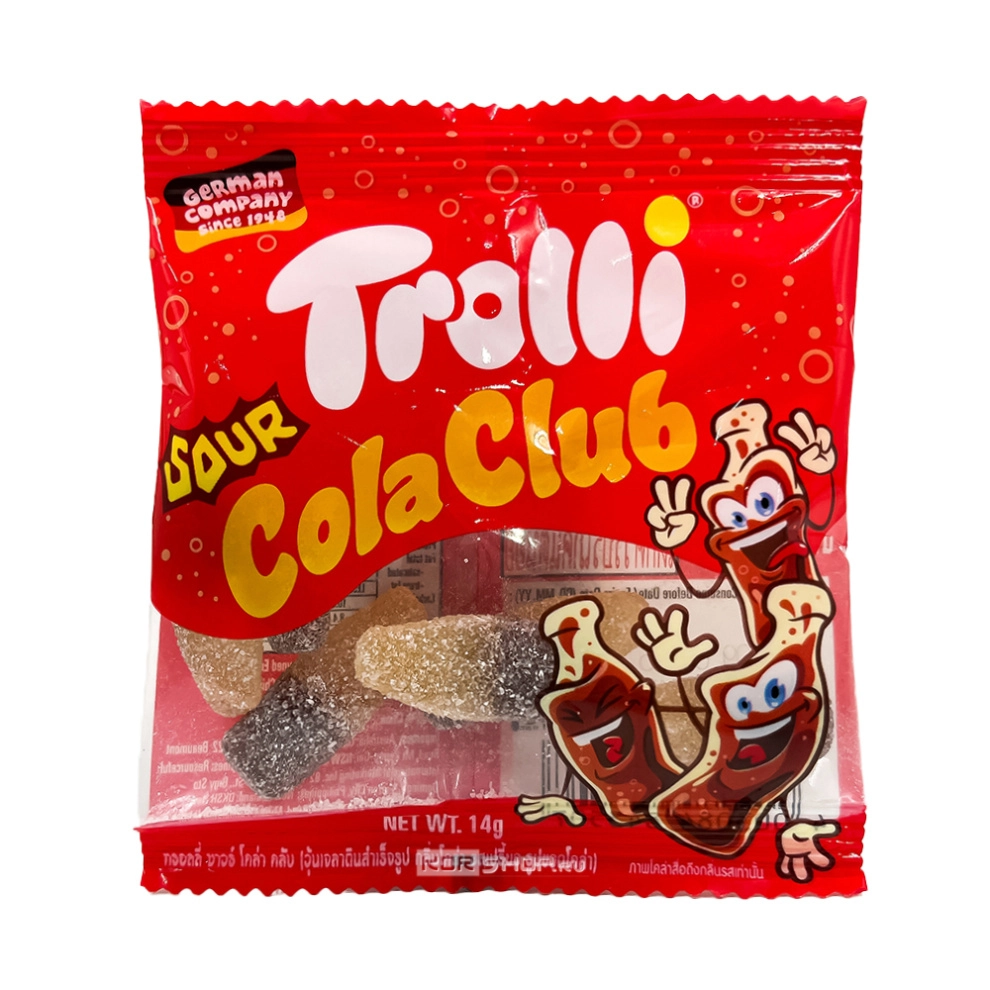 Жевательный мармелад «Кислая кола» Sour Cola Club Trolli, Китай, 14 г