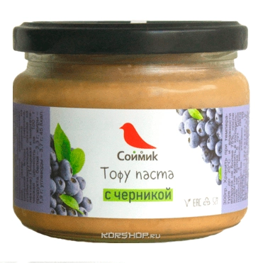Тофу паста с черникой Соймик, 260 г Тофу паста с черникой Соймик, 260 г