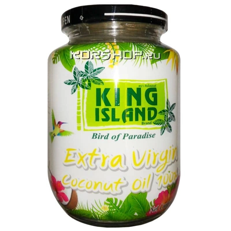 Кокосовое масло 100% прямого отжима King Island, Таиланд, 450 мл