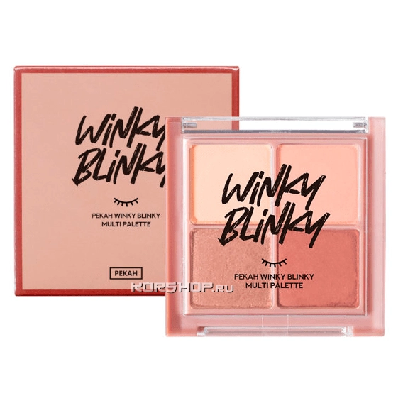 Универсальная палетка теней Winky Blinky Pekah (#2 First Love/Карамельный Мокко), Корея