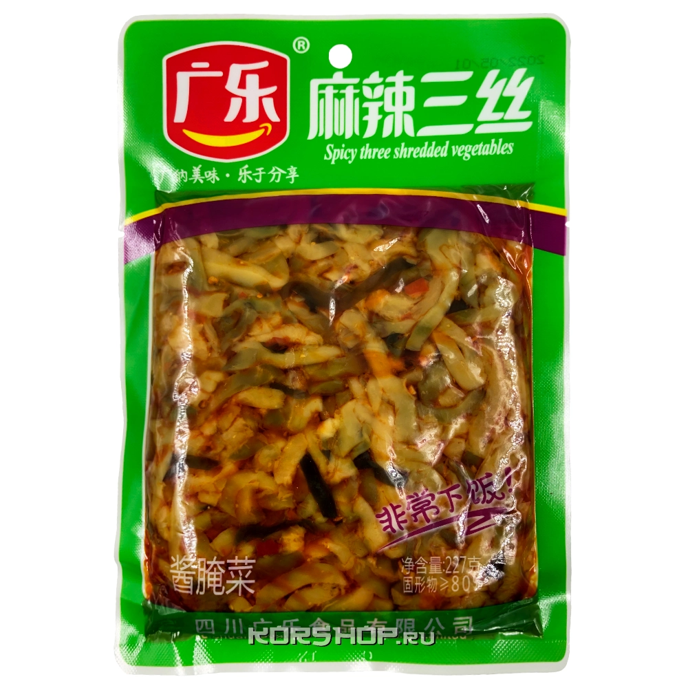 Три вида пряных овощей Guangle, Китай, 180 г Три вида пряных овощей Guangle, Китай, 180 г