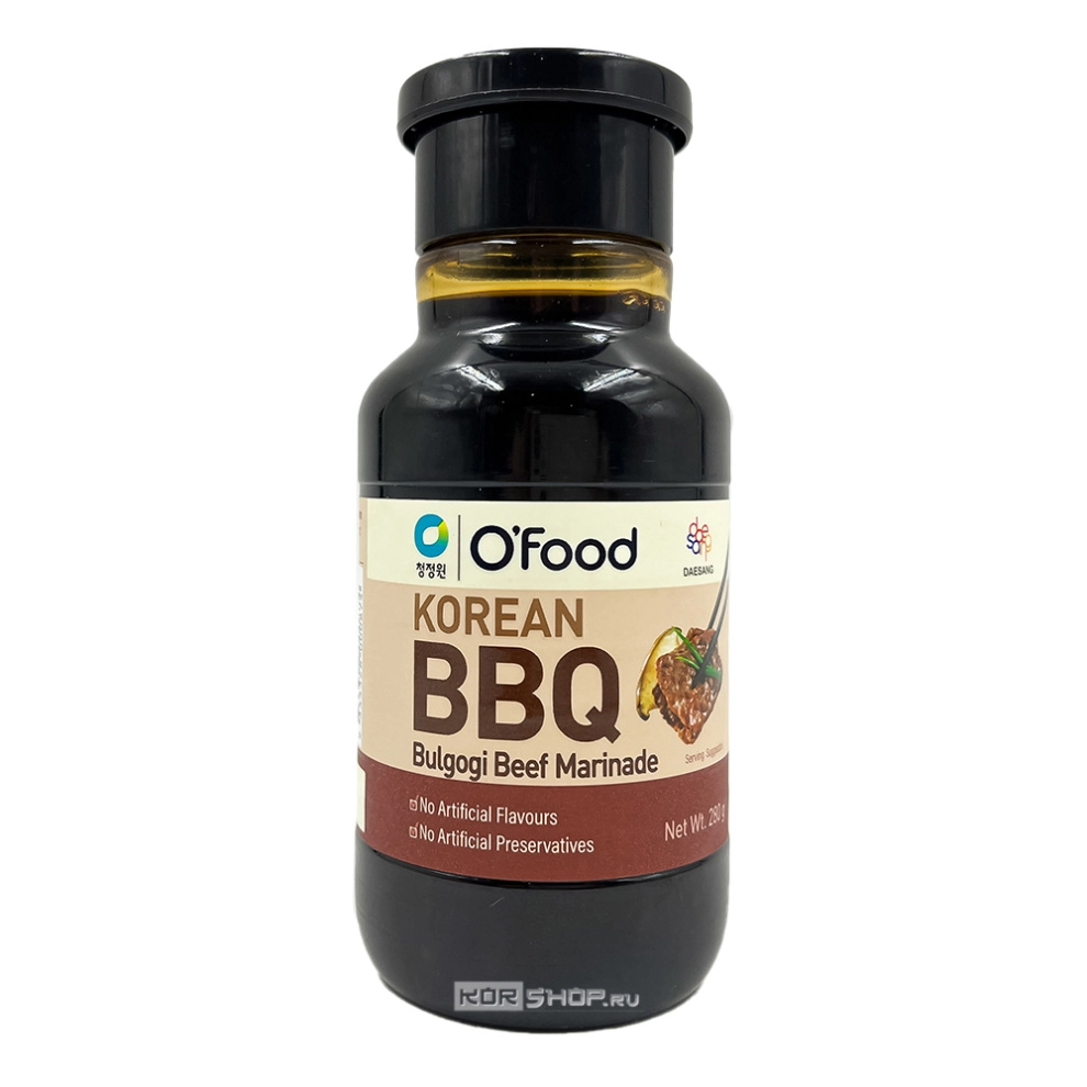 Маринад для говядины Пулькоги Korean BBQ Bulgogi Beef Marinade O'Food Daesang, Корея, 280 г